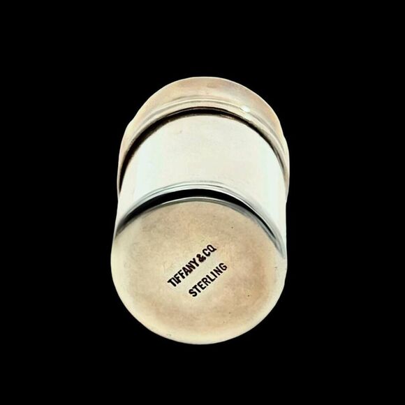Tiffany & Co Estate Salt Pepper Shakers with Box Sterling Silver TIF742 - Picture 6 of 12